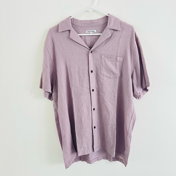 Banks Journal Other - Banks Journal Purple Linen Cotton Button Down Medium